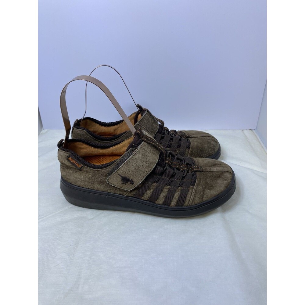ROCKET DOG BROWN SUEDE SLIP ON CASUAL LADIES 8.5M SHOES HOOK & LOOP - Picture 2 of 7